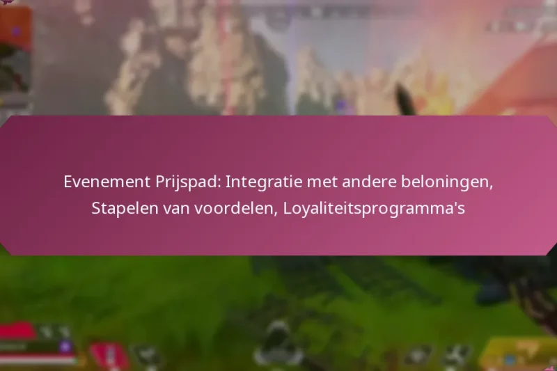 Evenement Prijspad: Integratie met andere beloningen, Stapelen van voordelen, Loyaliteitsprogramma’s