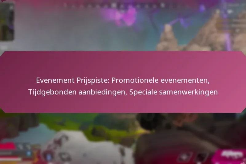 Evenement Prijspiste: Promotionele evenementen, Tijdgebonden aanbiedingen, Speciale samenwerkingen