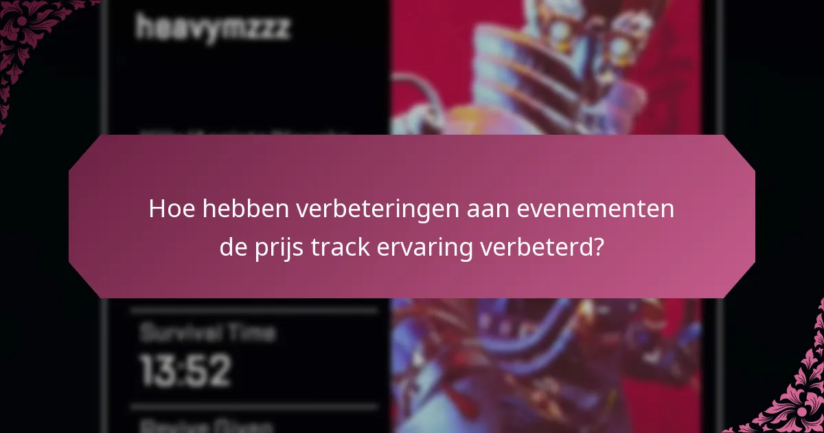 Welke nieuwe functies zijn toegevoegd aan het Event Prize Track?