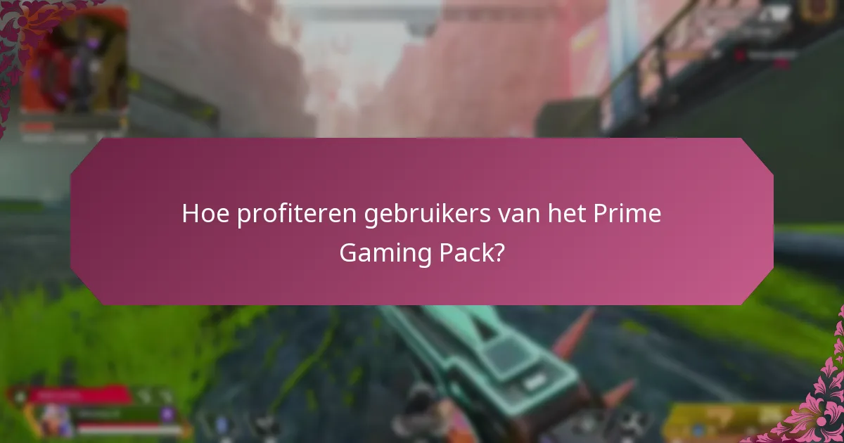 Welke exclusieve content is inbegrepen in het Prime Gaming Pack?