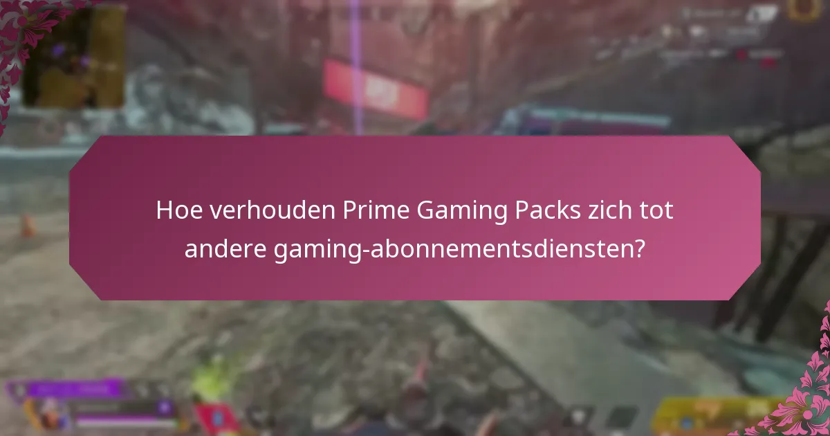 Welke thematische inhoud is inbegrepen in Prime Gaming Packs?
