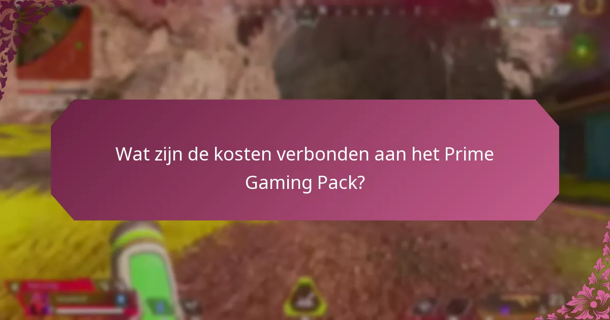 Welke soorten in-game content zijn beschikbaar in het Prime Gaming Pack?